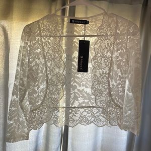 White floral cover up